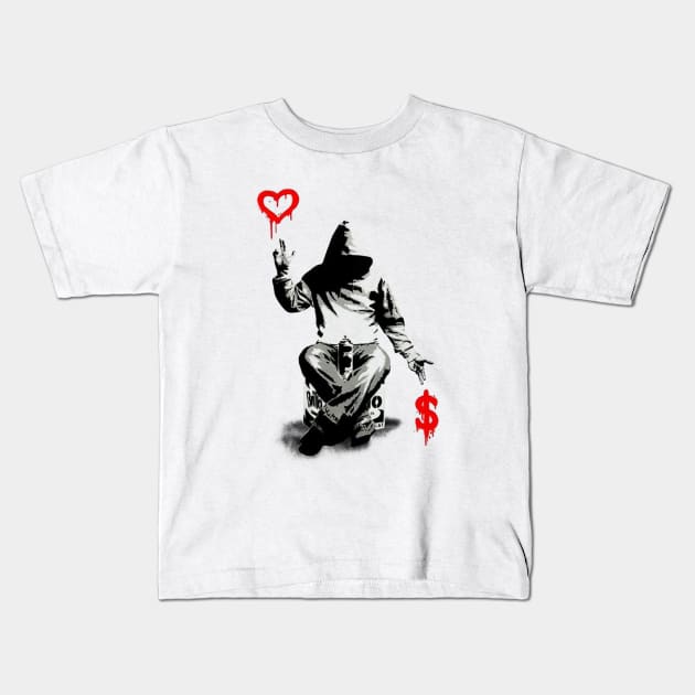 Love and Money Kids T-Shirt by hitext